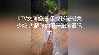 KTV女厕偷拍 条纹衫短裙美少妇 大腿张的很开鲍鱼很肥美