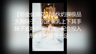 【铂金会探花】小伙约操极品大胸妹子，沉迷美乳上下其手妹子直呼你手冰凉，配合投入娇喘不断诱惑十足