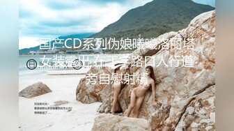 国产CD系列伪娘曦曦洛丽塔女装露出 在丁字路口人行道旁自慰射精