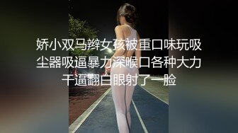 娇小双马辫女孩被重口味玩吸尘器吸逼暴力深喉口各种大力干逼翻白眼射了一脸