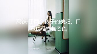 高铁-带两个孩子的美妇、口罩也难掩其姿色